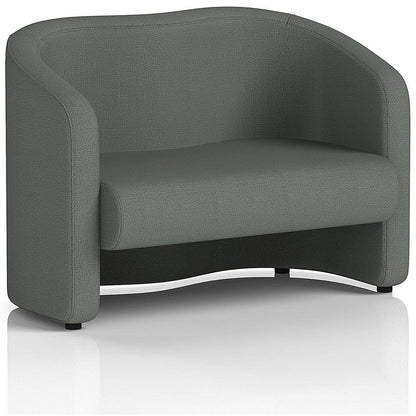 Lamport 2 Seater Sofa, With Black Feet, In Sumi Fabric, Kobe