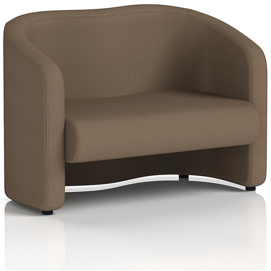 Lamport 2 Seater Sofa, With Black Feet, In Sumi Fabric, Osaka