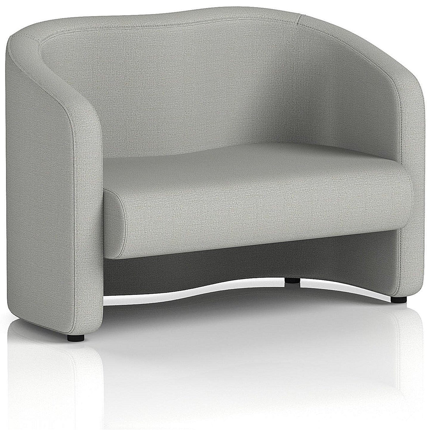 Lamport 2 Seater Sofa, With Black Feet, In Sumi Fabric, Tokyo
