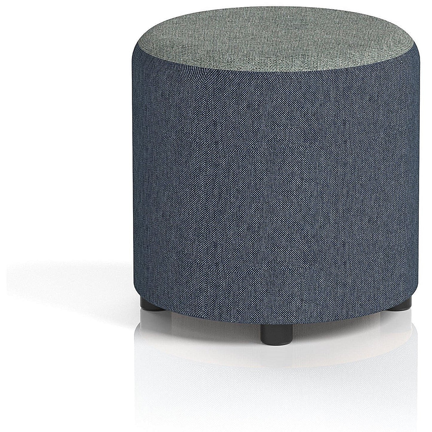 Harlestone Small Round Stool, In Rivet Fabric, Crucible Body Prime Top
