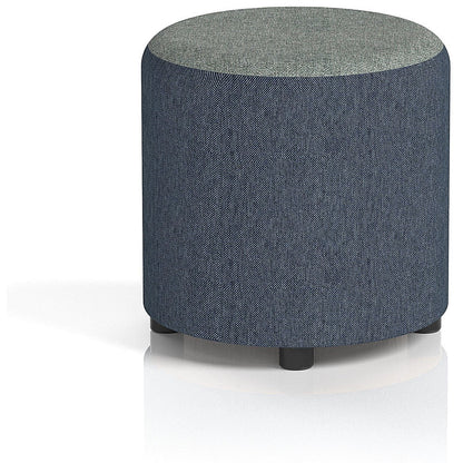 Harlestone Small Round Stool, In Rivet Fabric, Crucible Body Prime Top