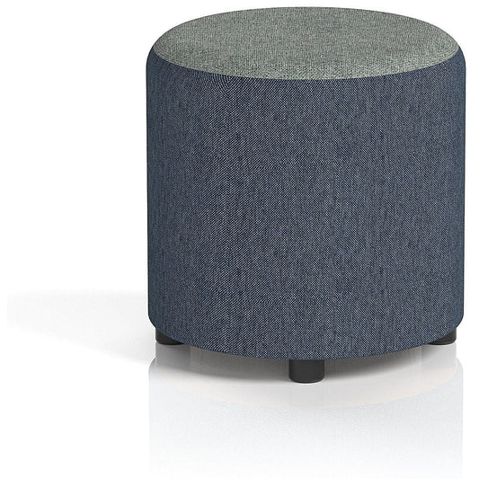 Harlestone Small Round Stool, In Rivet Fabric, Crucible Body Prime Top