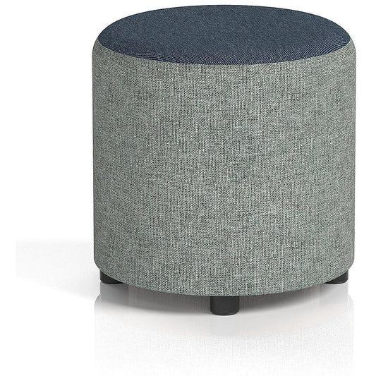 Harlestone Small Round Stool, In Rivet Fabric, Prime Body Crucible Top