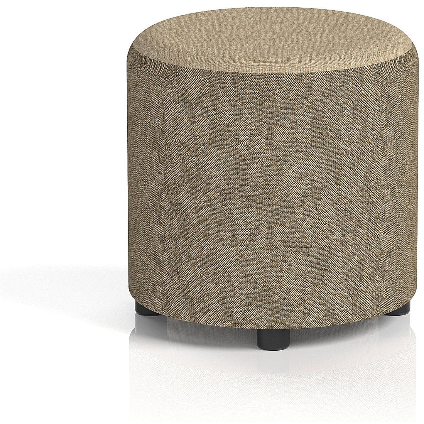 Harlestone Small Round Stool, In Main Line Flax Fabric, Bank Body Upminster Top