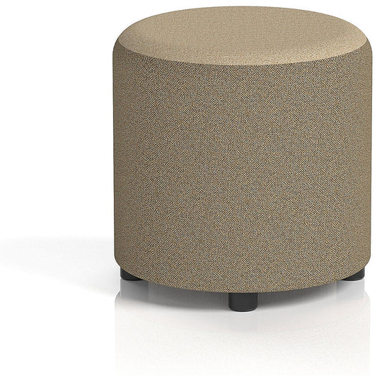 Harlestone Small Round Stool, In Main Line Flax Fabric, Bank Body Upminster Top