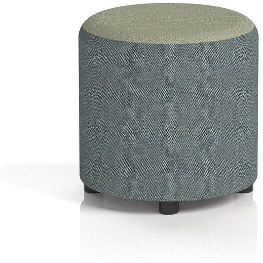 Harlestone Small Round Stool, In Main Line Flax Fabric, Westminster Body Newbury Top