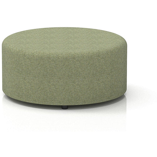 Harlestone Large Round Stool, In Rivet Fabric, Burnish Body And Top