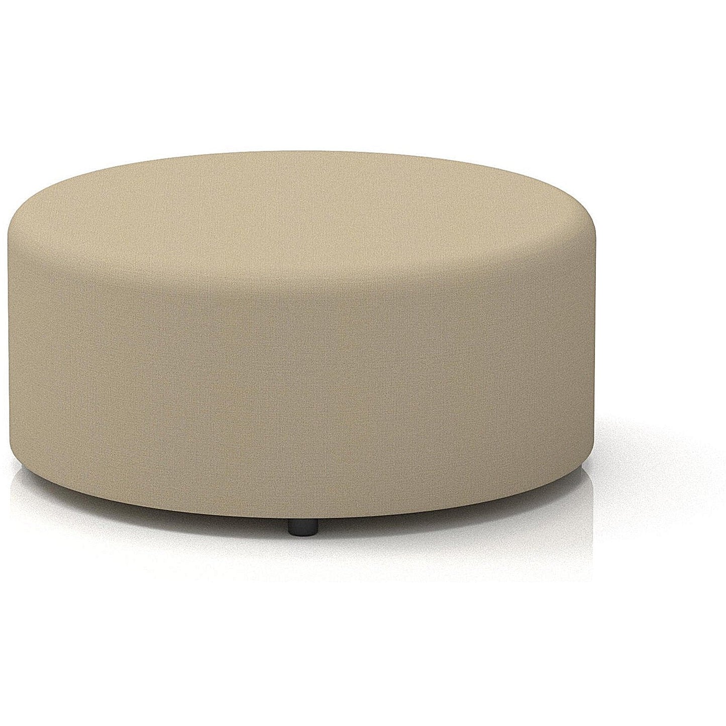 Harlestone Large Round Stool, In Sumi Fabric, Zen Body And Top