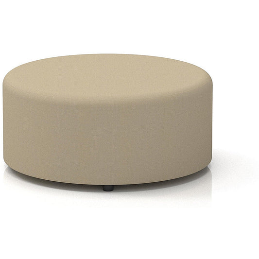 Harlestone Large Round Stool, In Sumi Fabric, Zen Body And Top