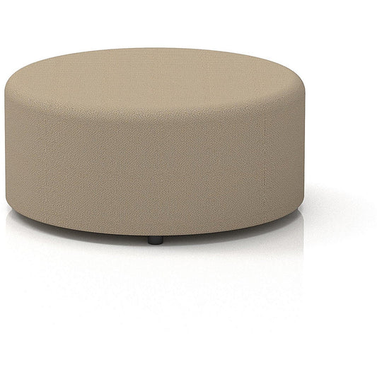 Harlestone Large Round Stool, In Yoredale Fabric, Gordale Body And Top
