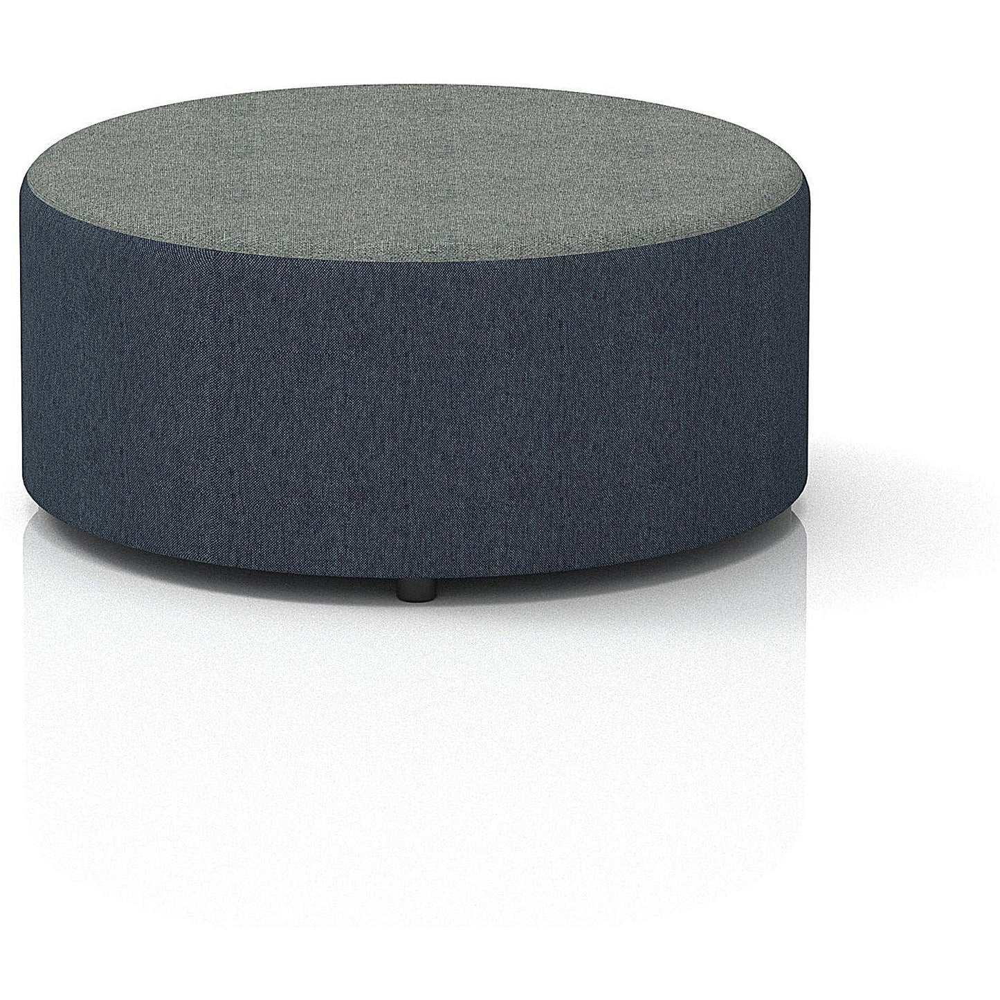 Harlestone Large Round Stool, In Rivet Fabric, Crucible Body Prime Top