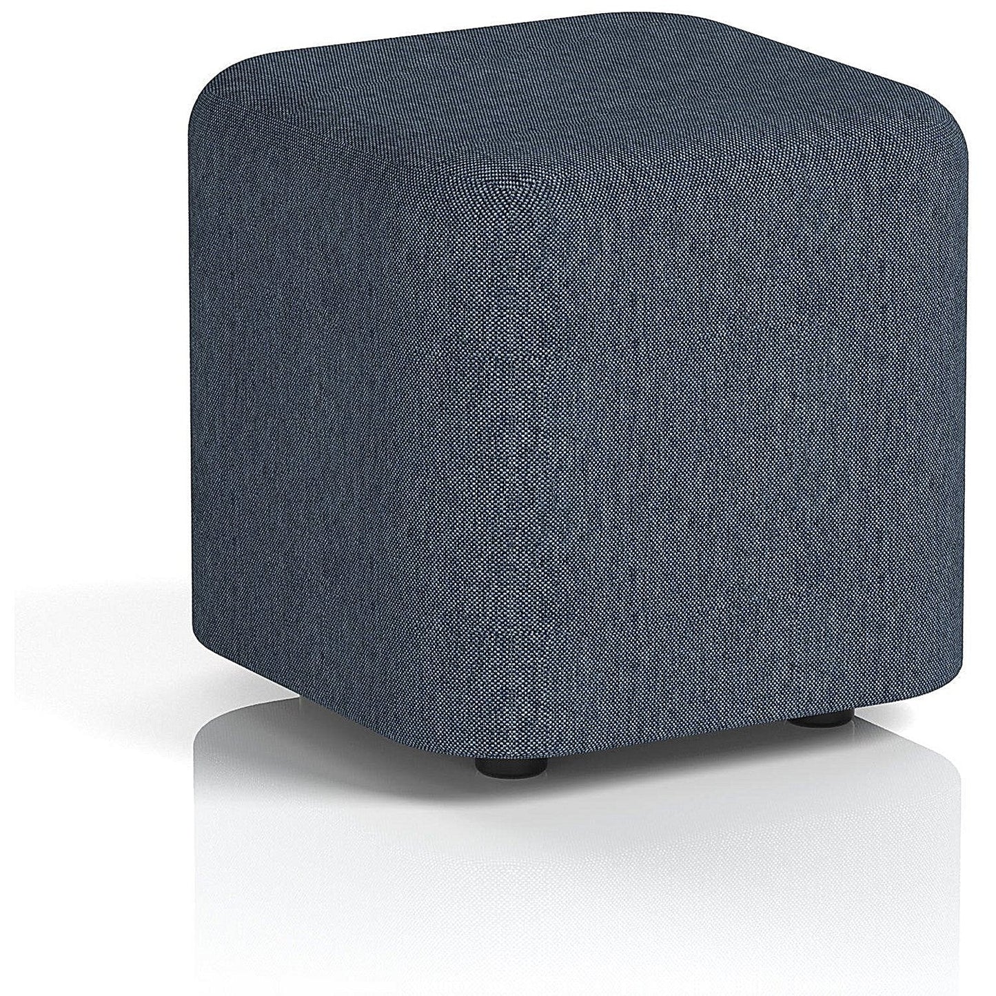 Harlestone Small Square Stool, In Rivet Fabric, Crucible Body And Top