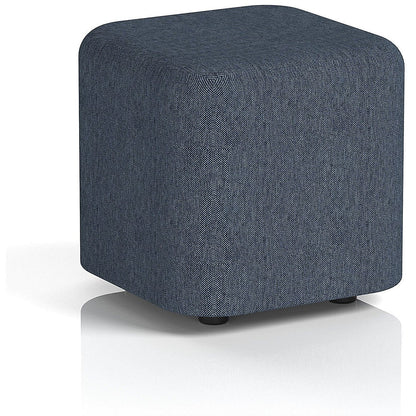 Harlestone Small Square Stool, In Rivet Fabric, Crucible Body And Top