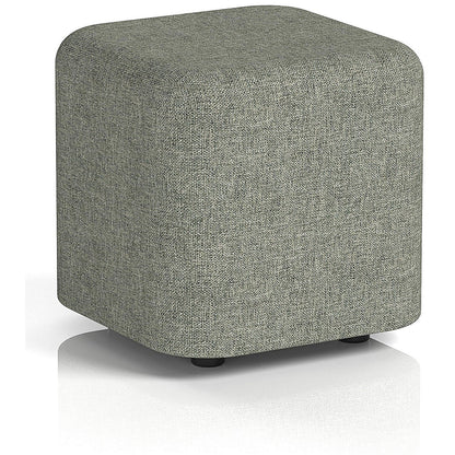 Harlestone Small Square Stool, In Rivet Fabric, Vitreous Body And Top