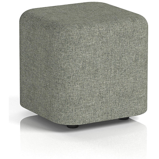 Harlestone Small Square Stool, In Rivet Fabric, Vitreous Body And Top