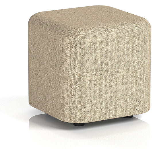 Harlestone Small Square Stool, In Yoredale Fabric, Gordale Body And Top