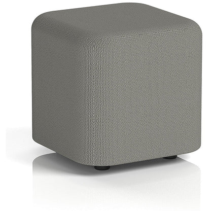 Harlestone Small Square Stool, In Yoredale Fabric, Hardraw Body And Top