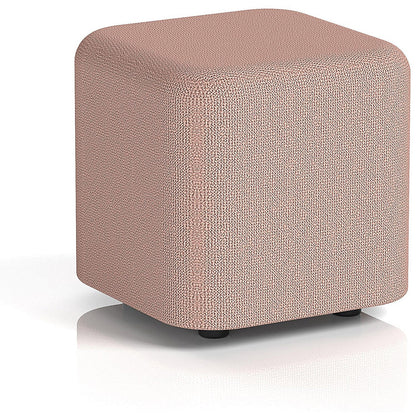 Harlestone Small Square Stool, In Yoredale Fabric, Kidstone Body And Top