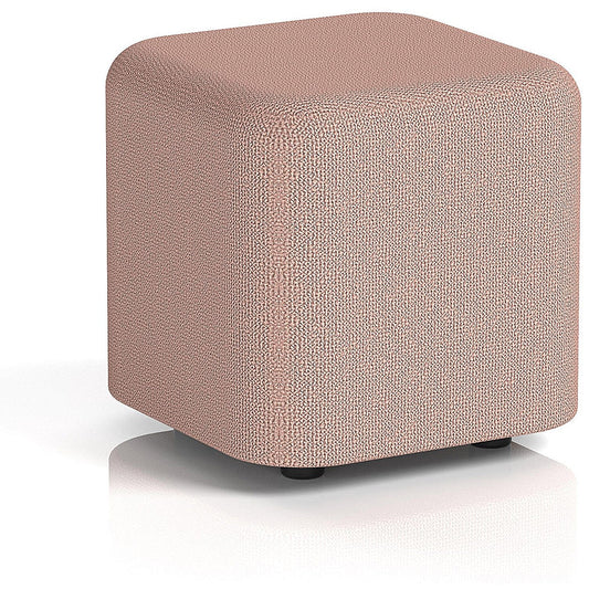 Harlestone Small Square Stool, In Yoredale Fabric, Kidstone Body And Top