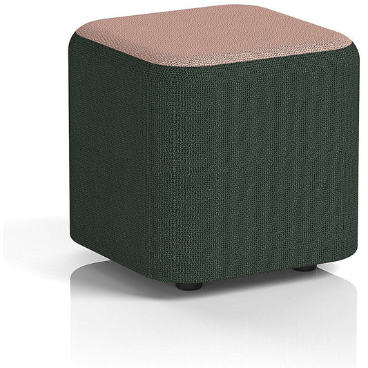 Harlestone Small Square Stool, In Yoredale Fabric, Ingleton Body Kidstone Top