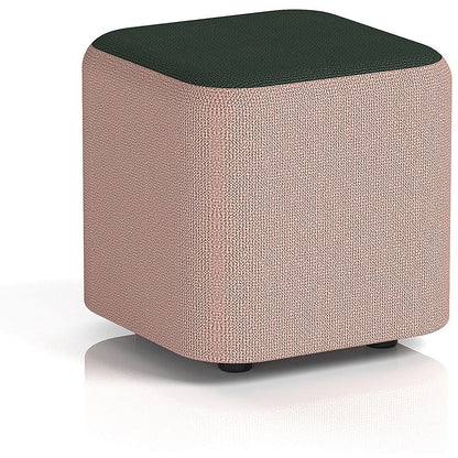 Harlestone Small Square Stool, In Yoredale Fabric, Kidstone Body Ingleton Top