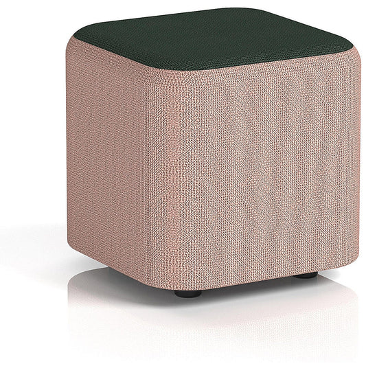 Harlestone Small Square Stool, In Yoredale Fabric, Kidstone Body Ingleton Top
