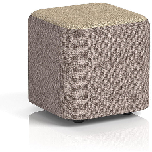 Harlestone Small Square Stool, In Yoredale Fabric, Settle Body Gordale Top