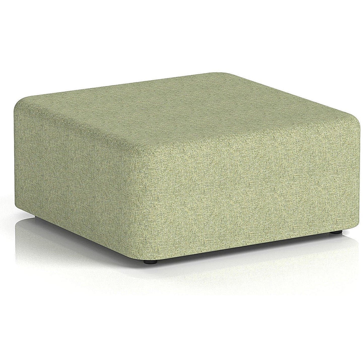 Harlestone Large Square Stool, In Rivet Fabric, Burnish Body And Top