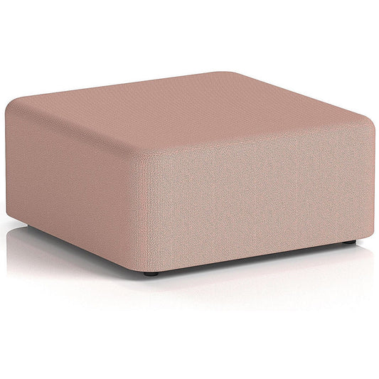 Harlestone Large Square Stool, In Yoredale Fabric, Kidstone Body And Top
