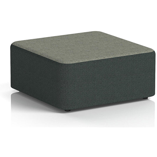 Harlestone Large Square Stool, In Rivet Fabric, Charcoal Body Vitreous Top