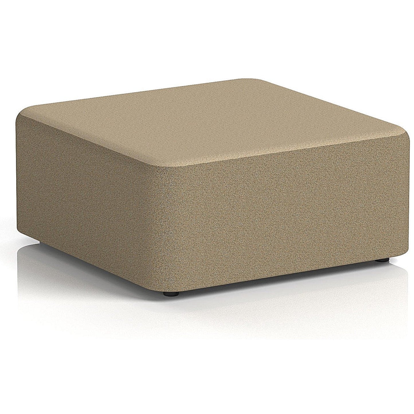 Harlestone Large Square Stool, In Main Line Flax Fabric, Bank Body Upminster Top