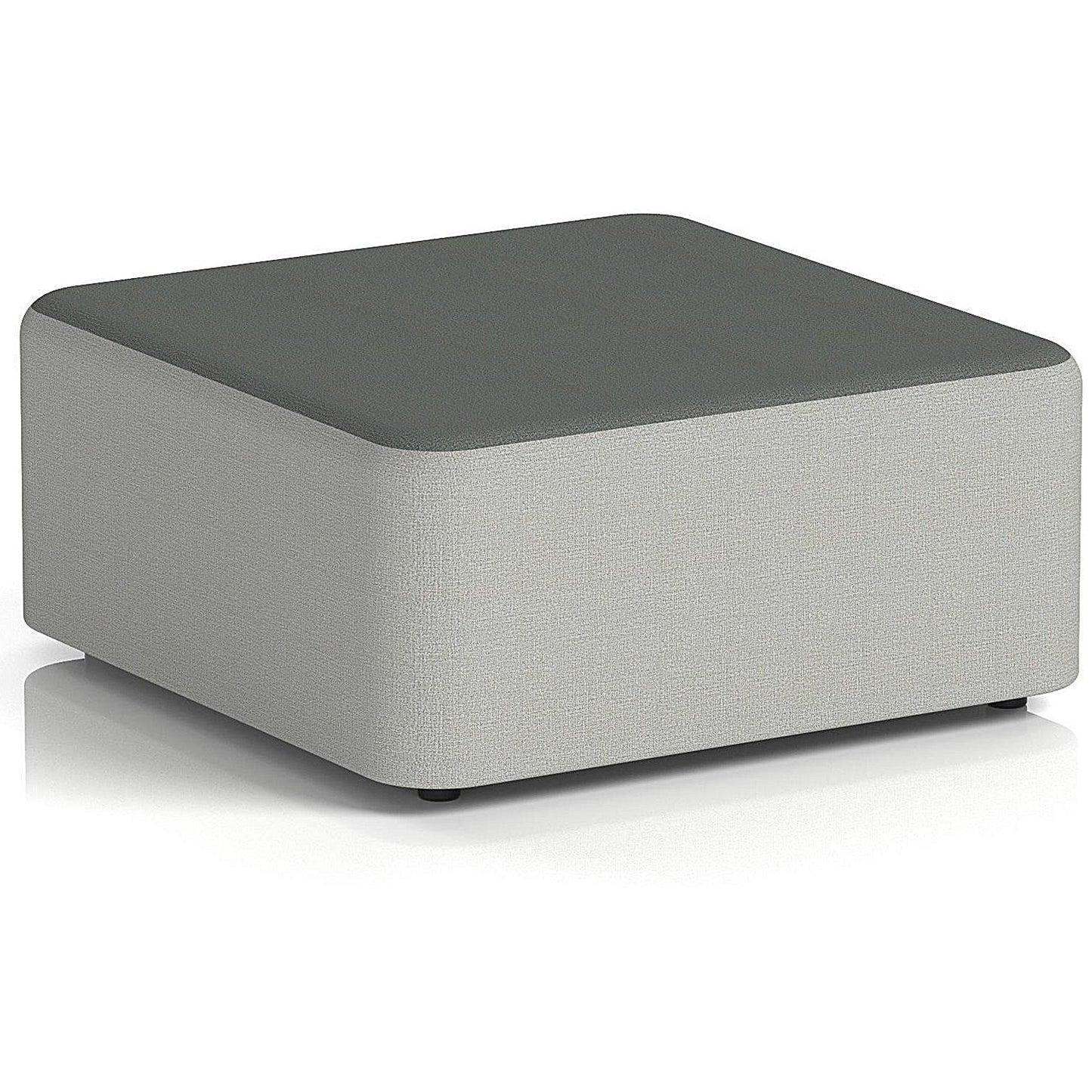 Harlestone Large Square Stool, In Sumi Fabric, Tokyo Body Kobe Top