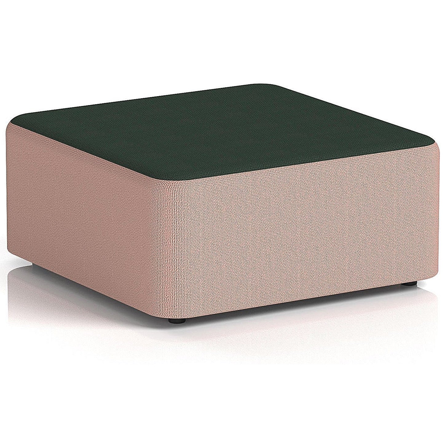 Harlestone Large Square Stool, In Yoredale Fabric, Kidstone Body Ingleton Top