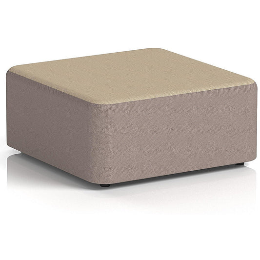 Harlestone Large Square Stool, In Yoredale Fabric, Settle Body Gordale Top
