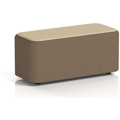 Harlestone Small Rectangular Stool, In Sumi Fabric, Osaka Body Zen Top