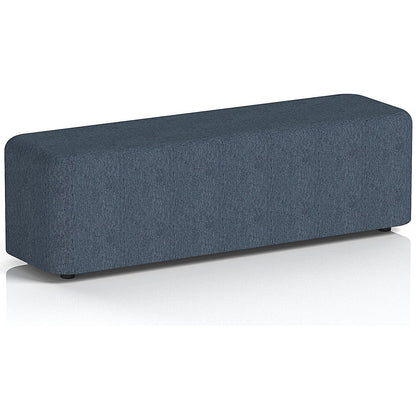 Harlestone Large Rectangular Stool, In Rivet Fabric, Crucible Body And Top