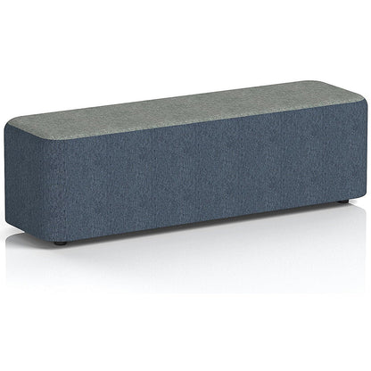 Harlestone Large Rectangular Stool, In Rivet Fabric, Crucible Body Prime Top