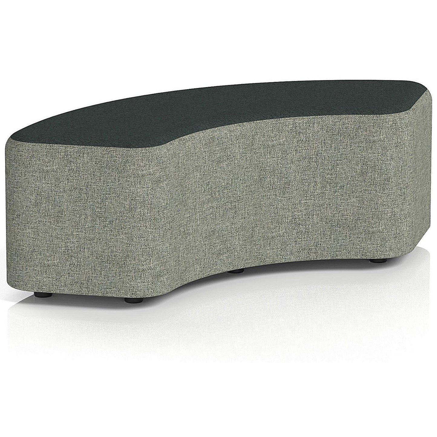 Harlestone 90 Degree Stool, In Rivet Fabric, Vitreous Body Charcoal Top