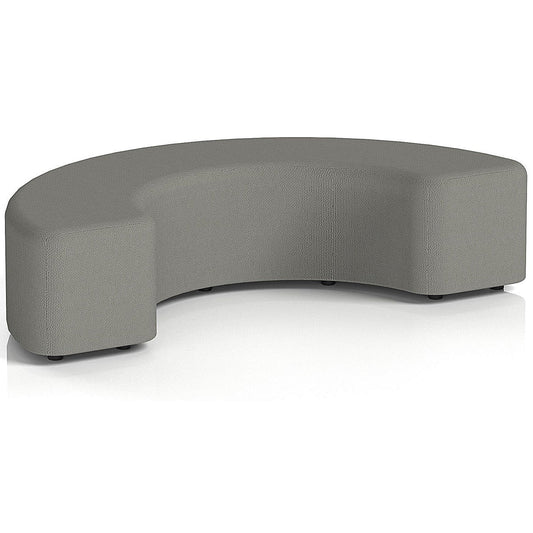 Harlestone 180 Degree Stool, In Yoredale Fabric, Hardraw Body And Top