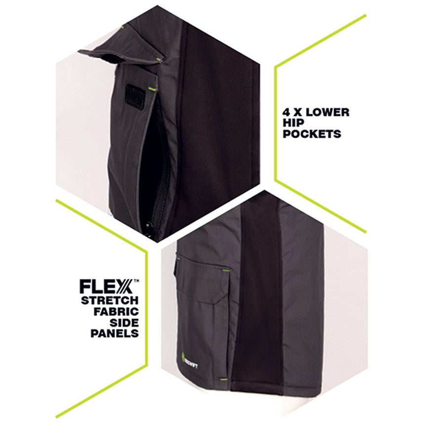 Flex Workwear Two-Tone Gilet, Grey & Black, 3XL Easy2Order : SFBWGYBL3XL