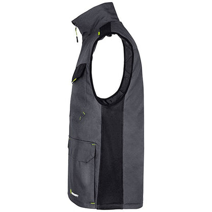 Flex Workwear Two-Tone Gilet, Grey & Black, 5XL