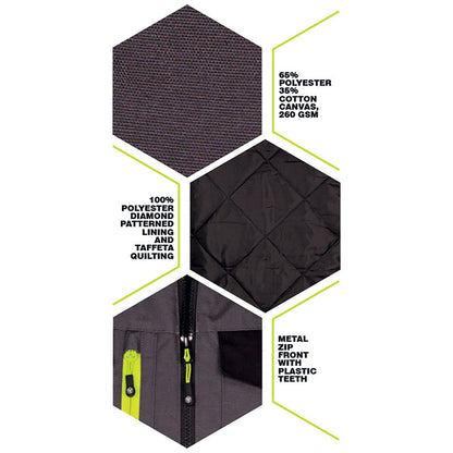Flex Workwear Two-Tone Gilet, Grey & Black, Large