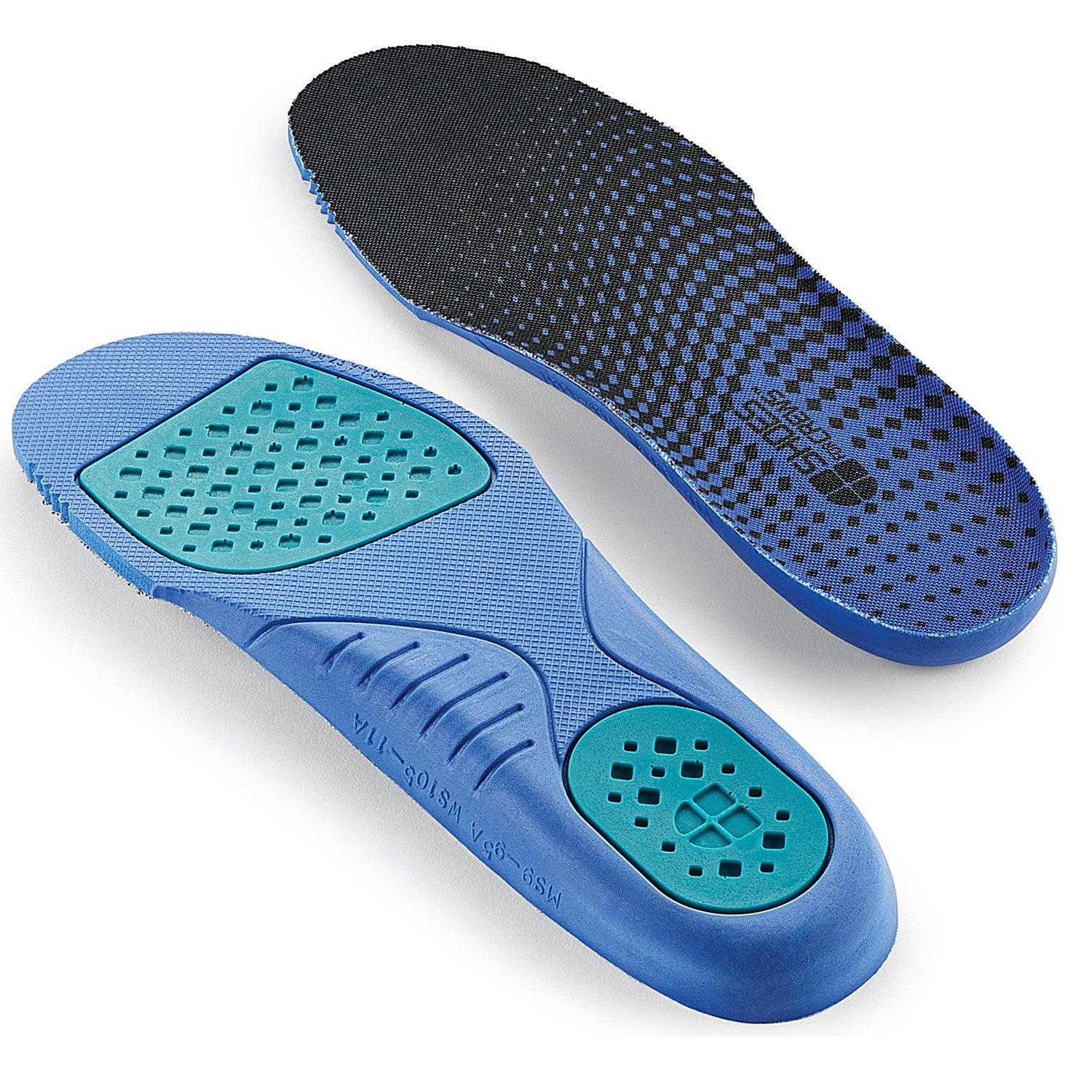 Shoes For Crews Comfort Insoles with Gel Pads, Blue, Size 13 Easy2Order : SFC11107