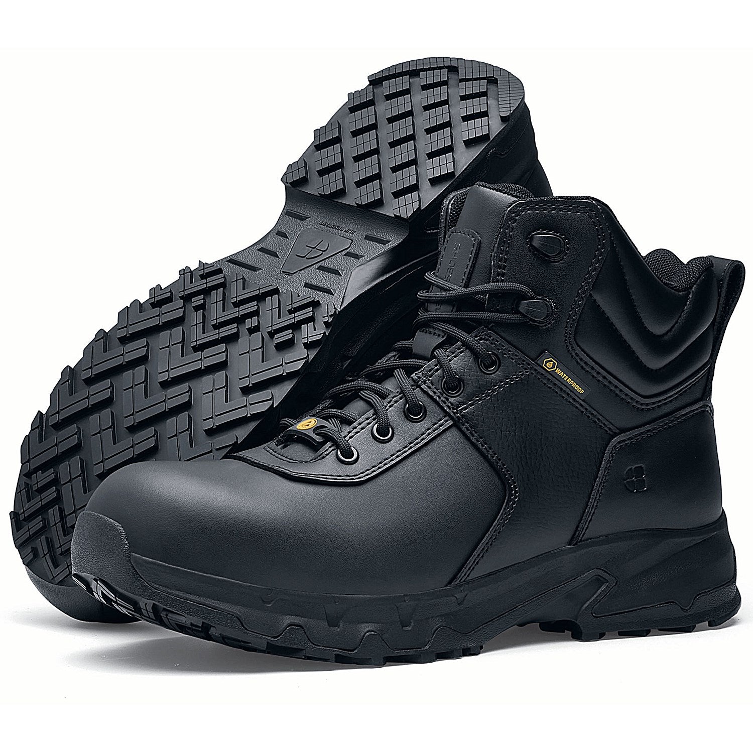 Shoes For Crews Guard Unisex Mid Leather Waterproof S3 Boots, Black, 10 Easy2Order : SFC16568