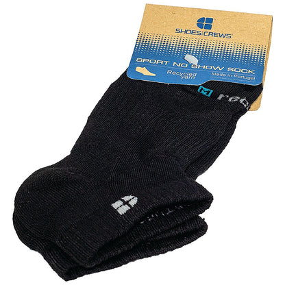 Shoes For Crews No Show Recycled Sock Black Size Medium Easy2Order : SFC17145
