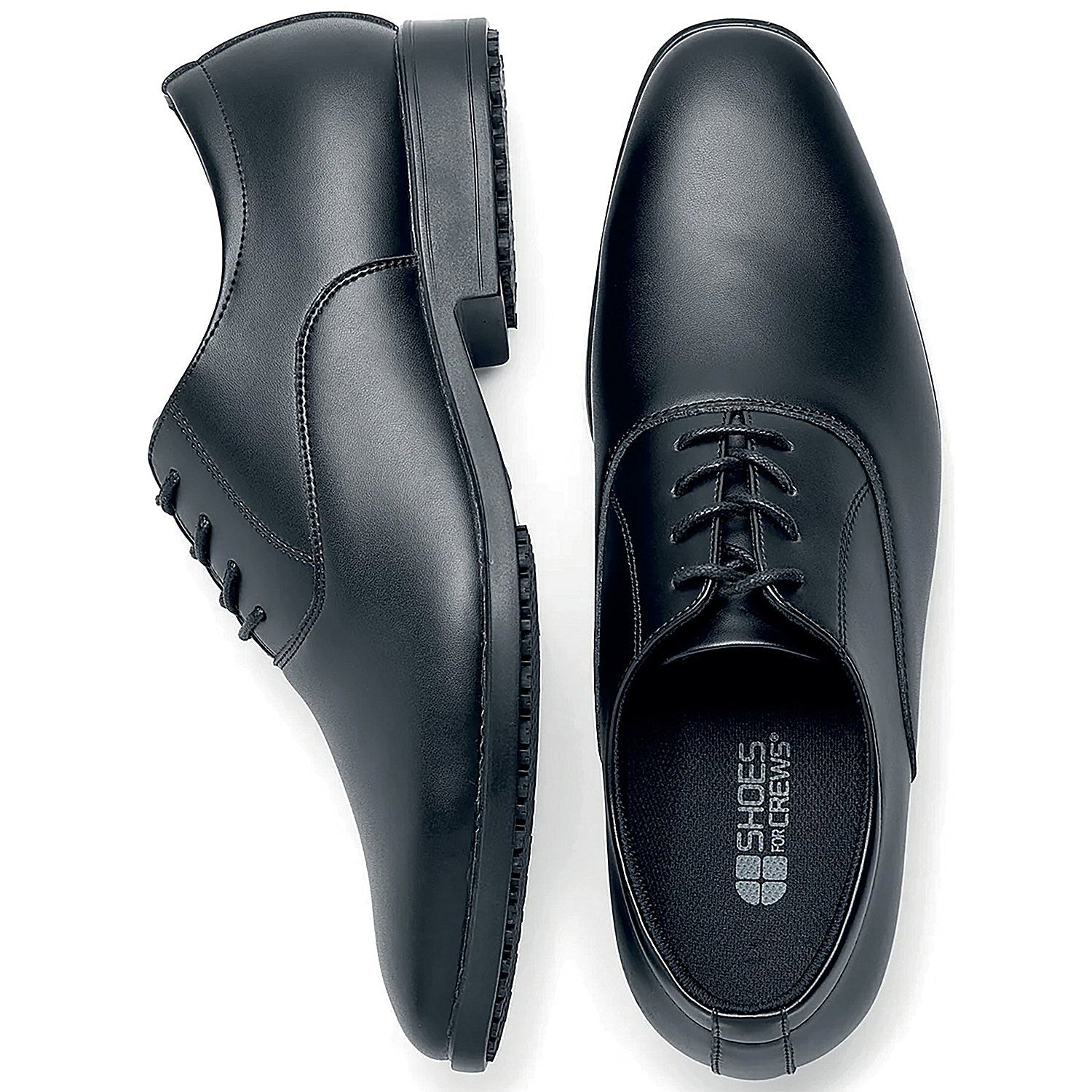 Shoes For Crews Ambassador II Mens Leather Dress Shoes, Black, 6 Easy2Order : SFC17941