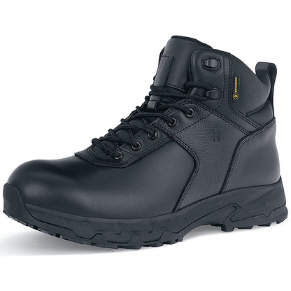 Shoes For Crews Stratton III Work Boots, Black, 4