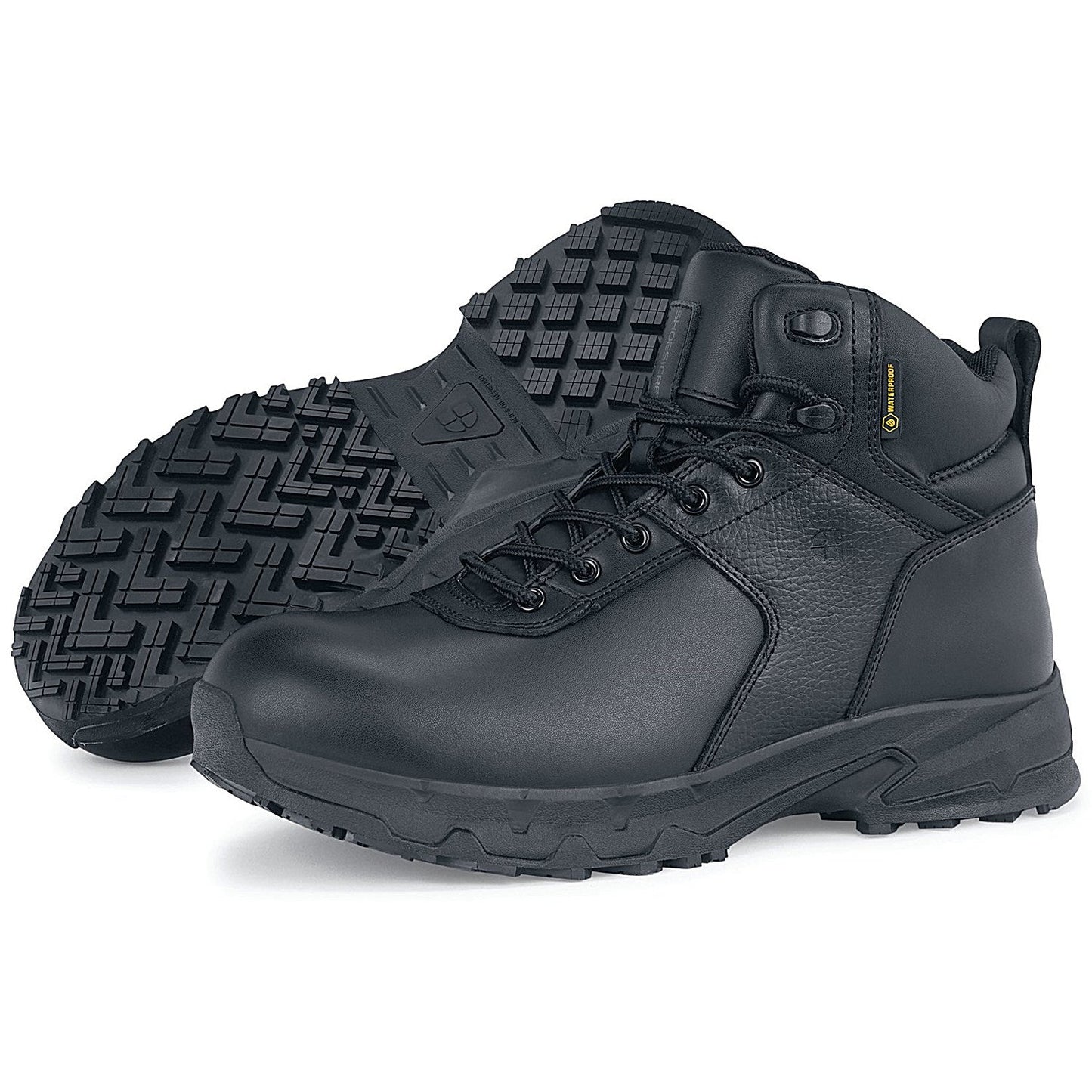 Shoes For Crews Stratton III Work Boots, Black, 7