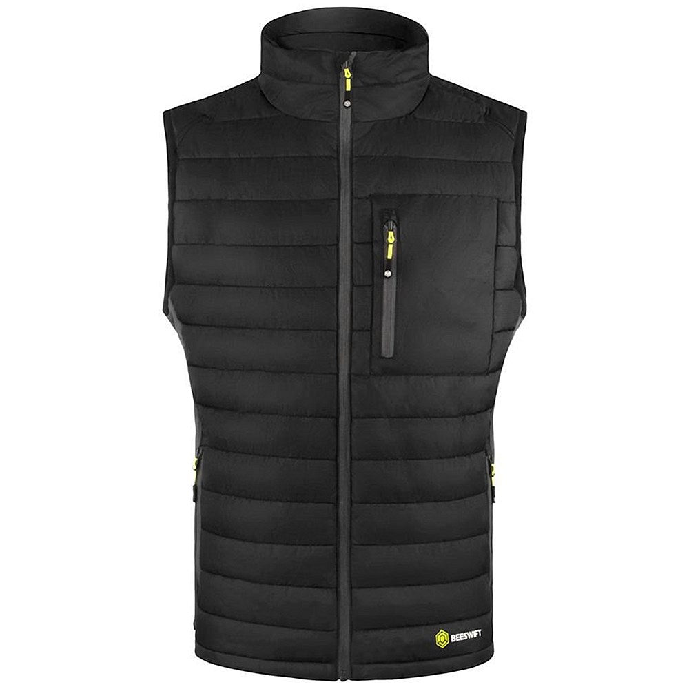 Flex Workwear Padded Bodywarmer, Black & Grey, XL