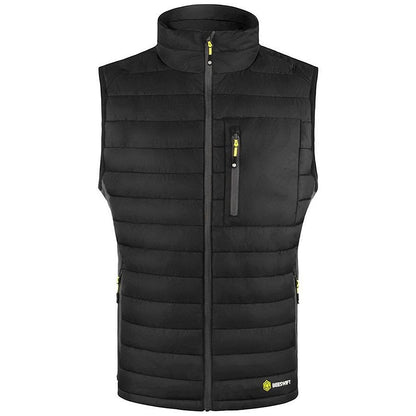 Flex Workwear Padded Bodywarmer, Black & Grey, XL